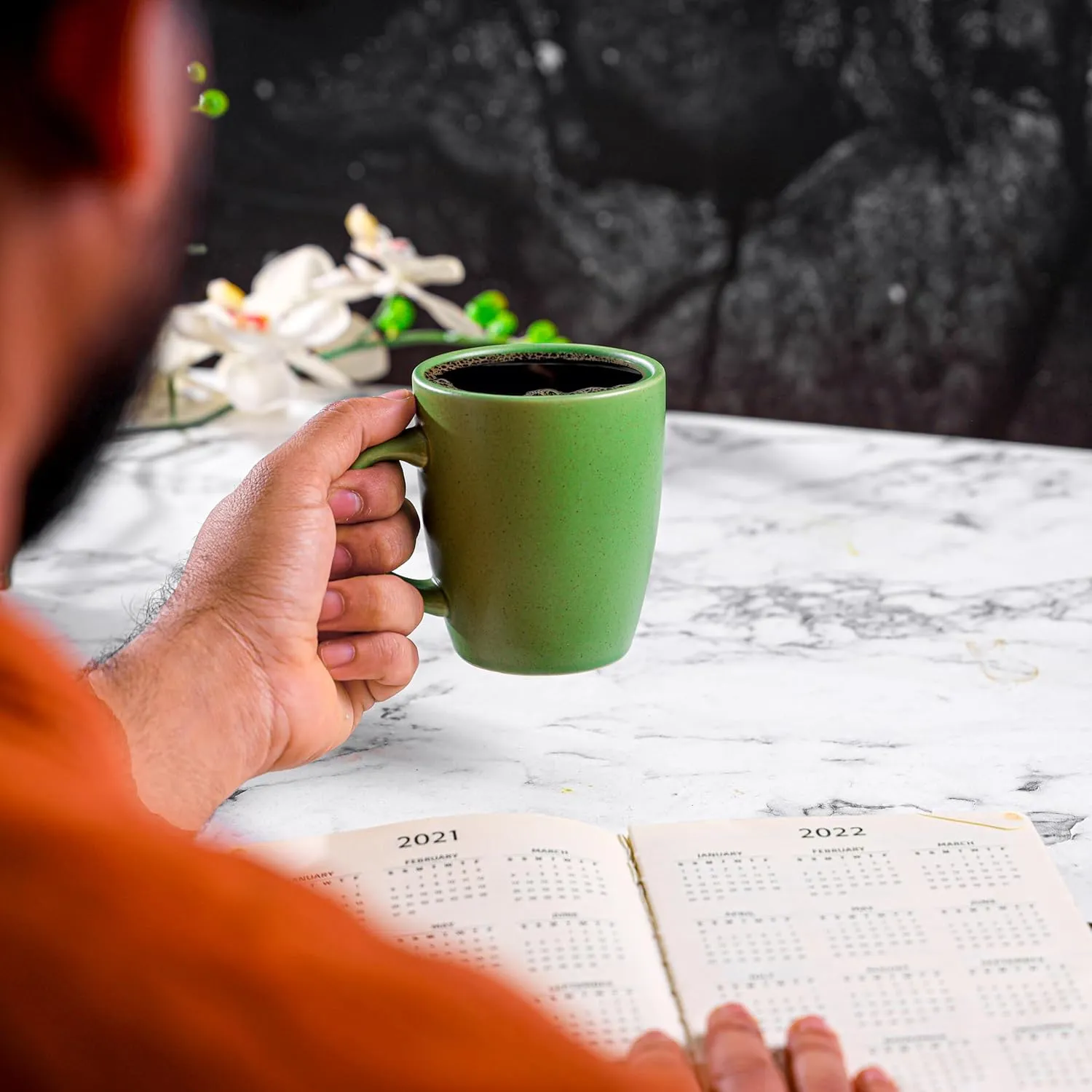 Royalford 355ml Stoneware Mug RF12415 for Hot and Cold Drinks Assorted Colors