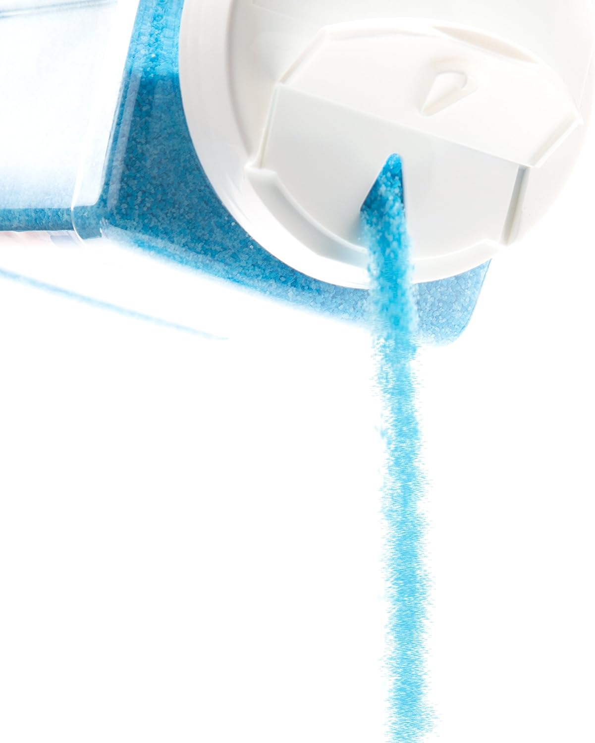 the candery cotton candy floss sugar strawberry flavor reusable plastic jars easy pour and scoop spout 48oz 3lb (raspberry blue)