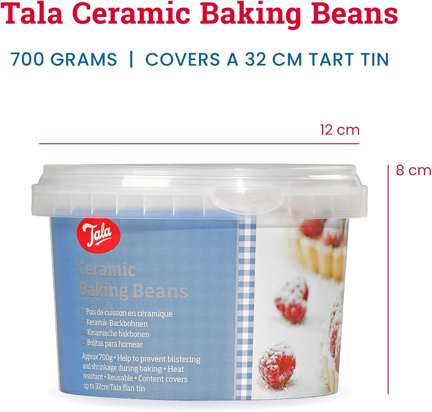 tala ceramic pie beans approx 700g