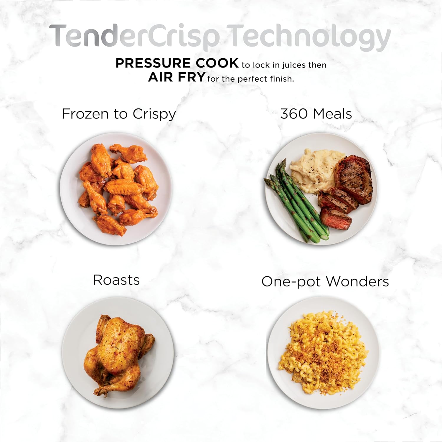 ninja op300 foodi ultimate 8 in 1 pressure cooker with crisping, 1460 watts, 6 litre capacity, black, nutri ninja"min 1 year manufacturer warranty"