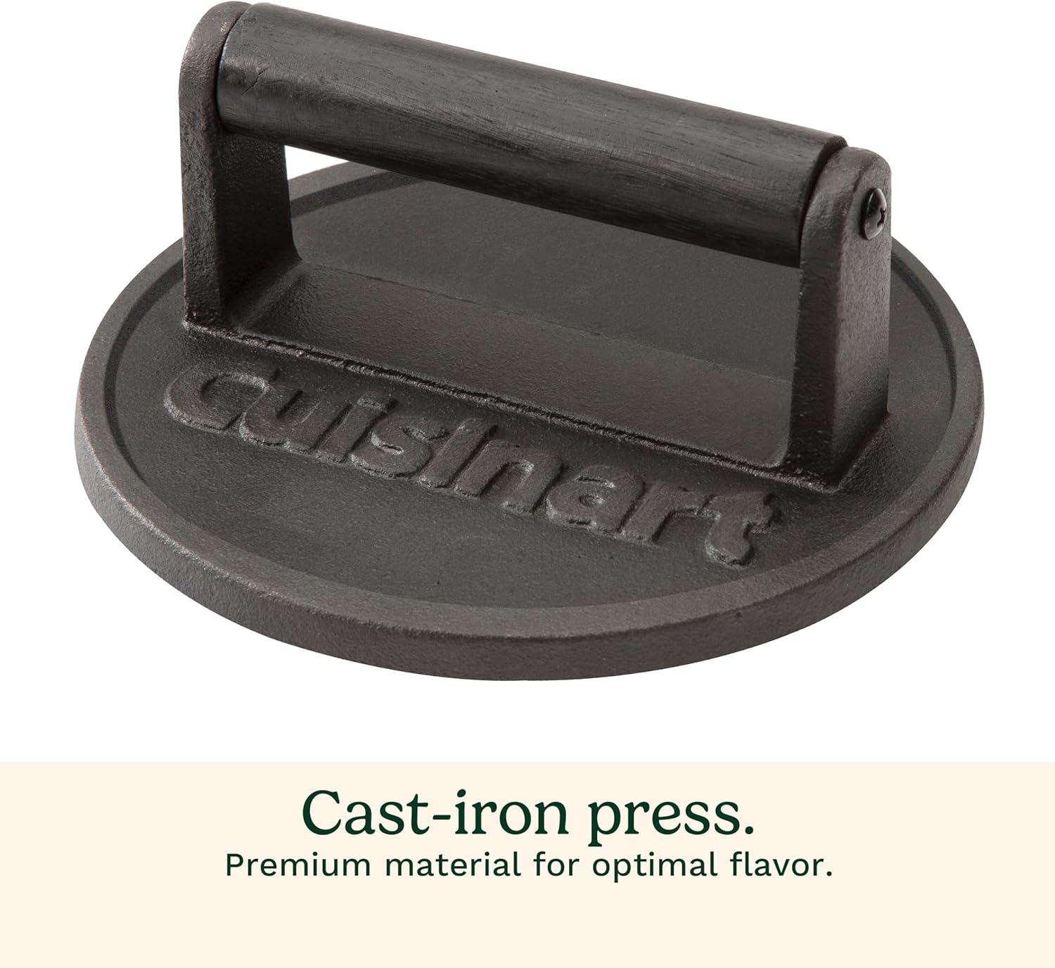 cuisinart smashed burger press, cast iron cisb 111