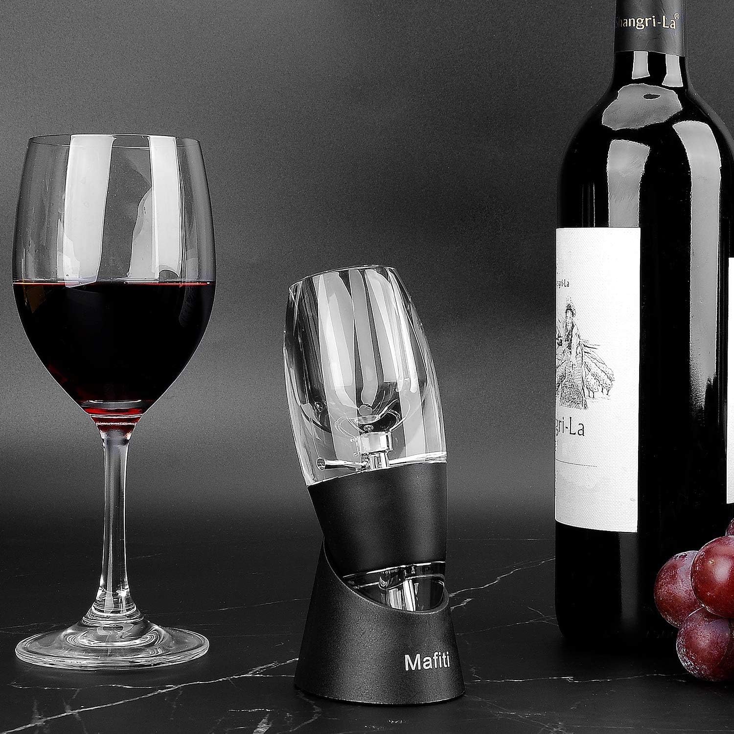 gretal red wine aerator pourer spout,wine filter magic decanter essential wine quick aerator wine hopper filter set air aerating strainer for red and white wine
