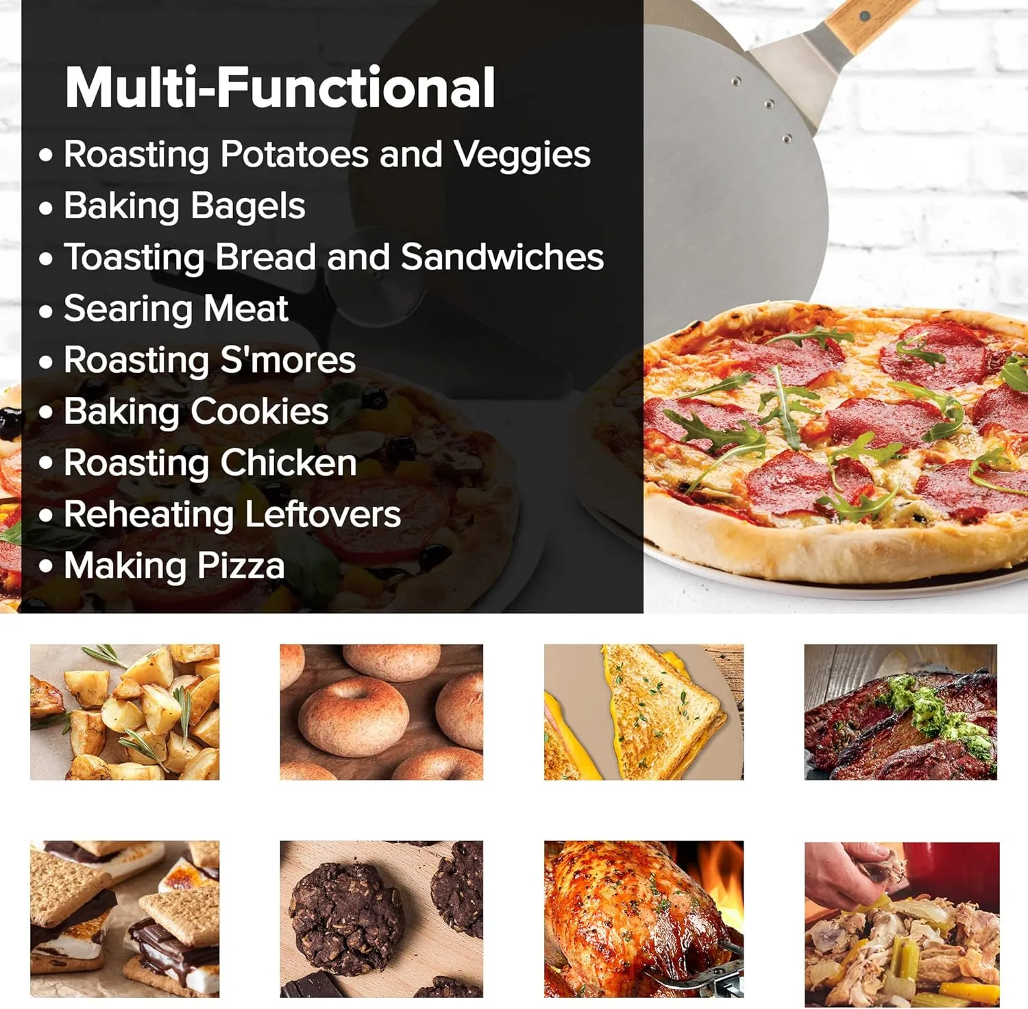 NUWAVE Brick Oven-Style Pizza Stone For The NuWave Bravo XL and Primo Oven