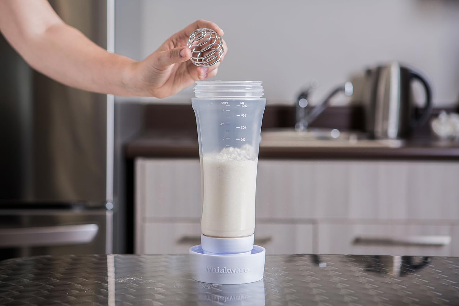 whiskware pancake batter mixer with blenderball wire whisk