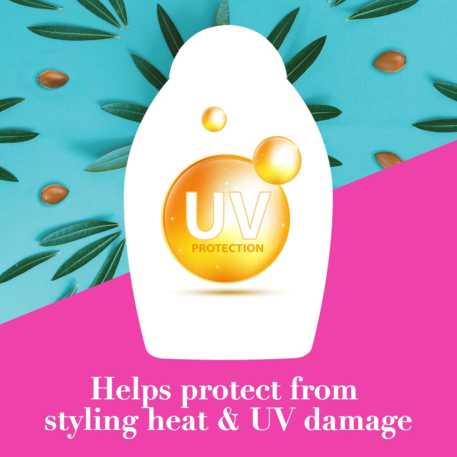 ogx hair oil, renewing+ argan oil of morocco, penetrating oil, all hair types, 100 ml