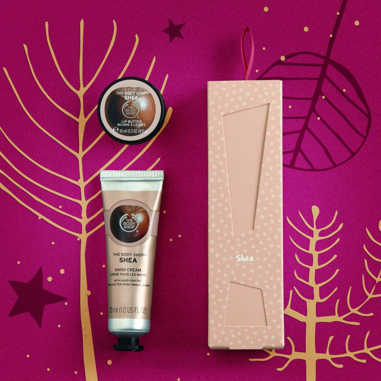 the body shop shea soft hands warm kisses duo gift set