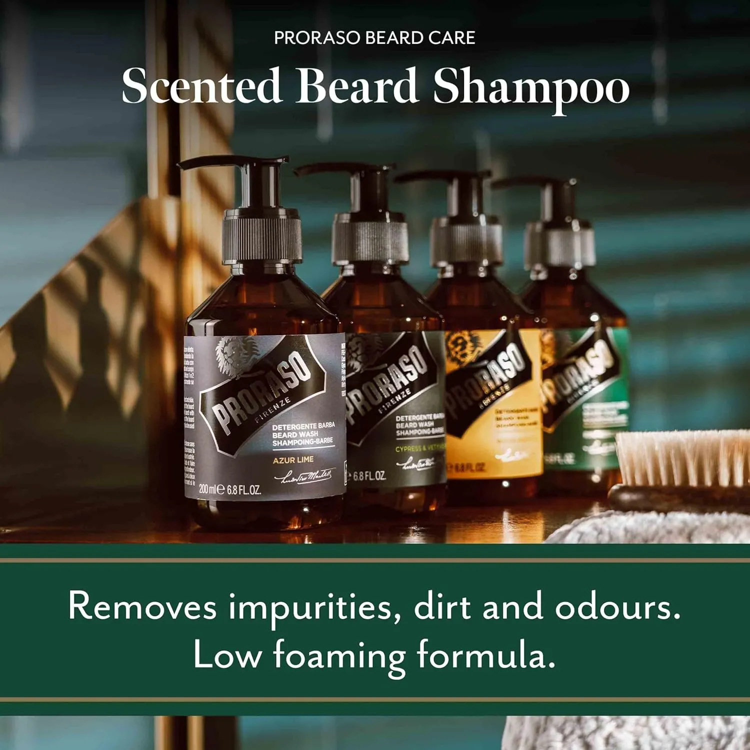 Proraso Beard Wash with Azur Lime Scent 200 ml