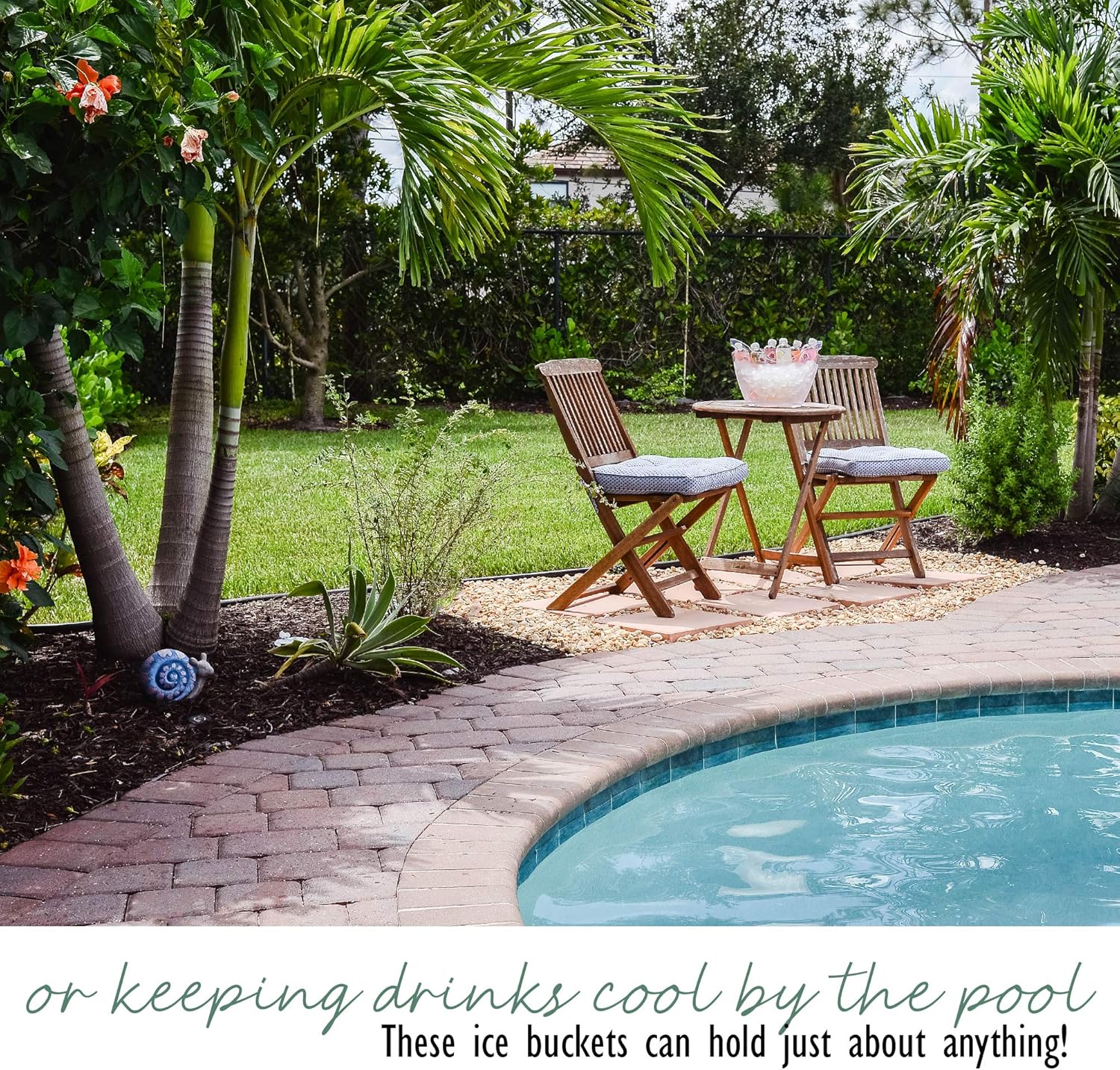 raincol ice bucket clear acrylic 8 liter plastic tub for drinks and parties, food grade, holds 5 full sized bottles and ice 1