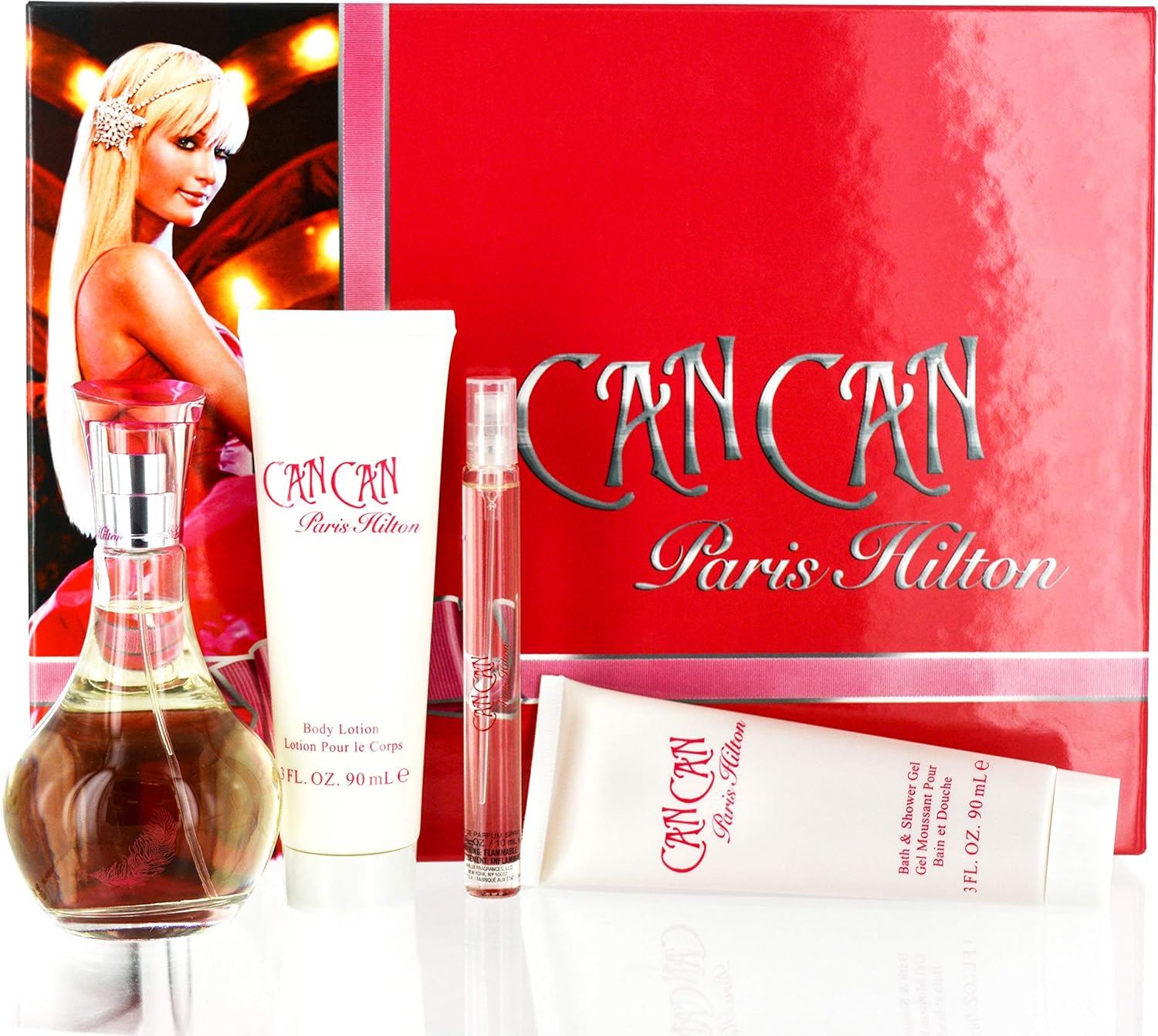 paris hilton can can fragrance set 4 count