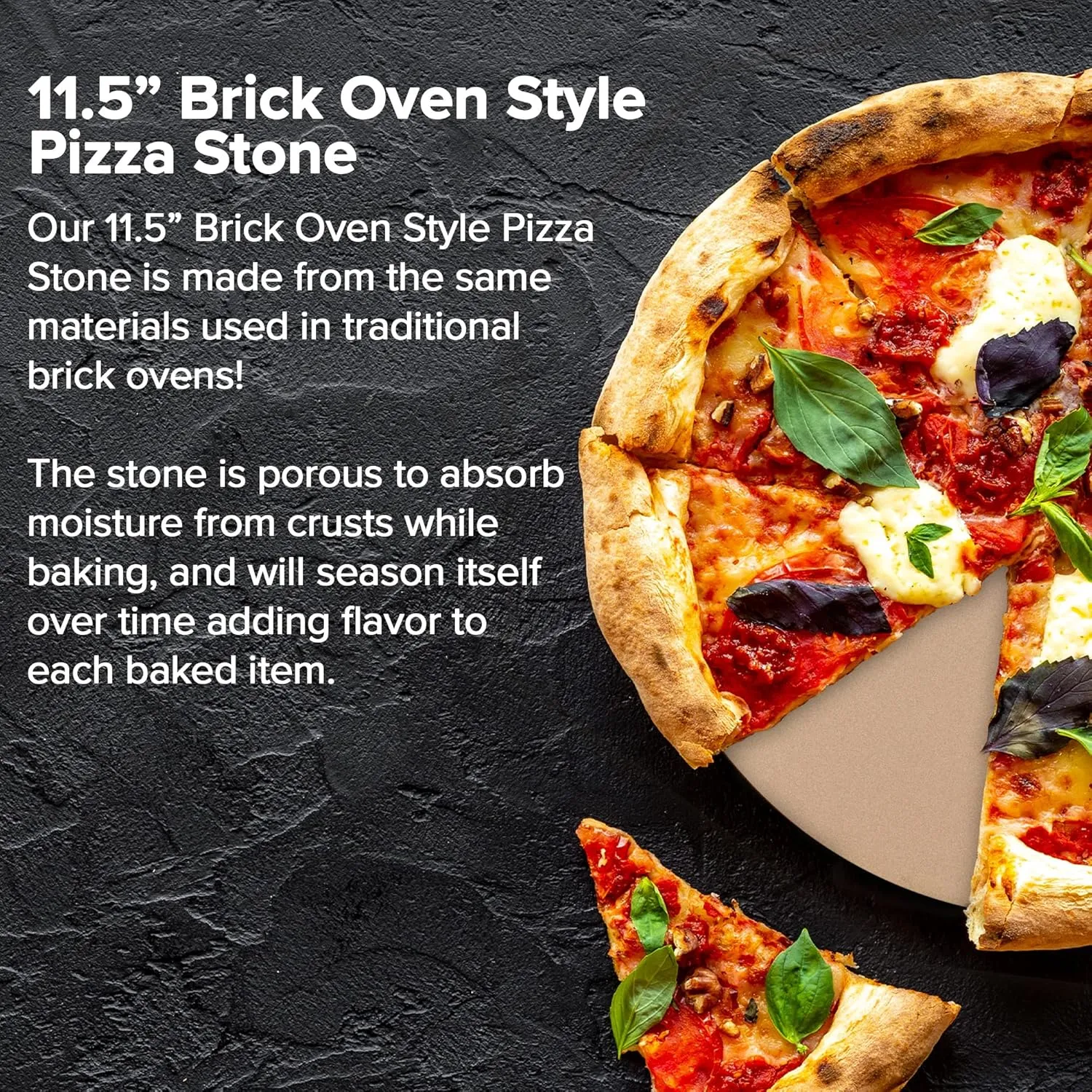 NUWAVE Brick Oven-Style Pizza Stone For The NuWave Bravo XL and Primo Oven