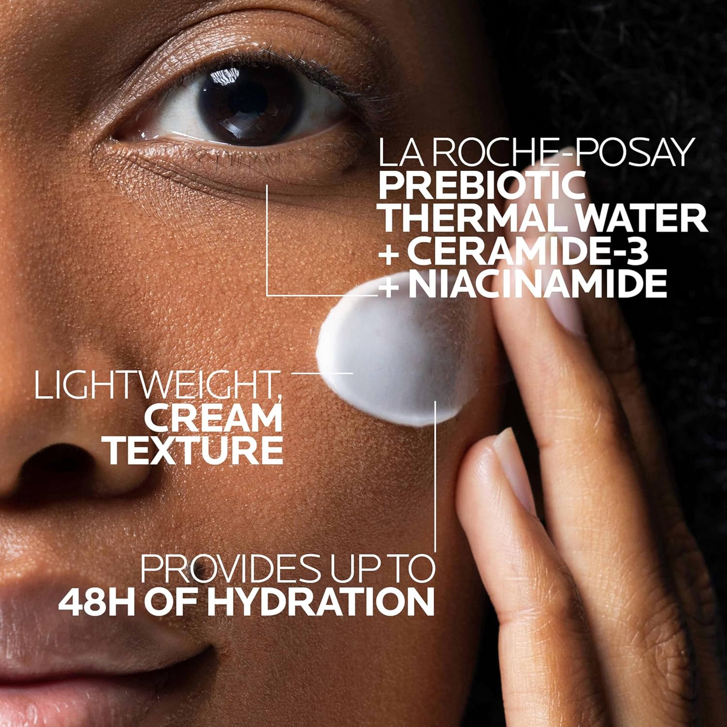 la roche posay toleriane double repair face moisturizer, daily moisturizer face cream with ceramide and niacinamide for all skin types, oil free, fragrance free