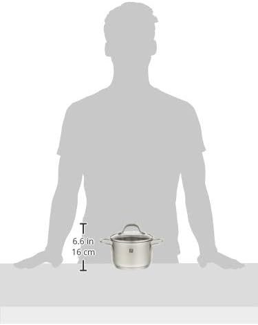 zwilling pico 14cm stock pot. 18/10 stainless steel. sigma classic sandwich base for all stove tops. stay cool handles. ovensafe.