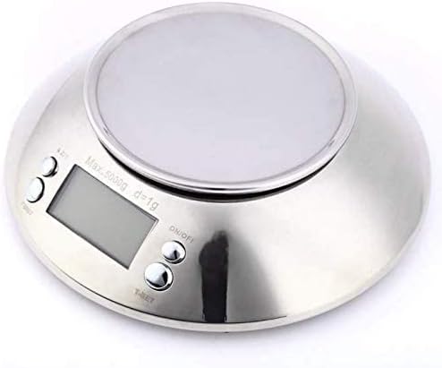 skeido stainless steel kitchen scales electronic digital weight scale cooking tool food balance cuisine precision with bowl 5kg 1g