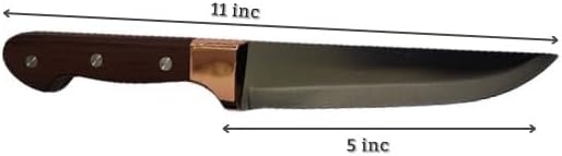 ecvv® kitchen knife with handle kitchen sharp knife stainless steel blade for fish cutting | meat cutting | suitable for home and retaurant