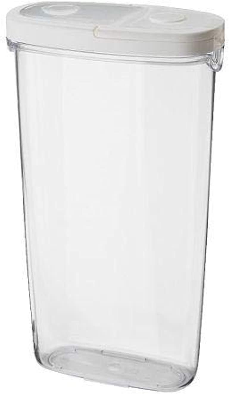 ikea 365+ dry food jar with lid (transparent, white)