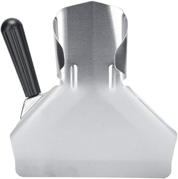 chips scoop, stainless steel desserts scooper portable popcorn bagger multi functional thicken french fry bagger scoop, for home kitchen restaurant