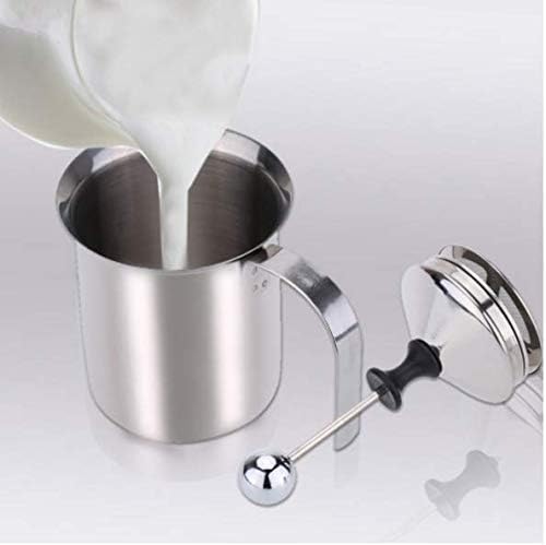 ewinner 400ml stainless steel milk frother double mesh milk foamer