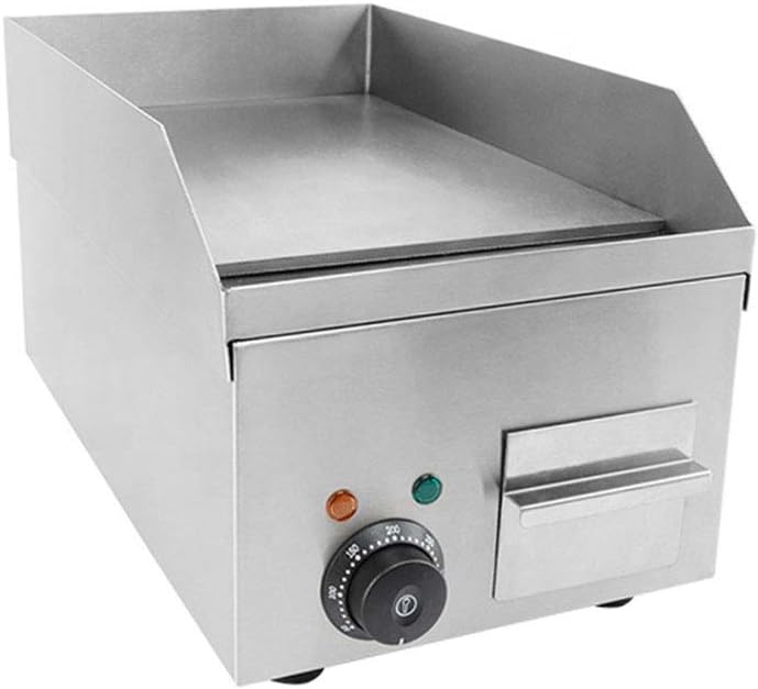 grace kitchen electric griddle counter top 25 * 43 * 23cm stainless steel hot plate grill fried pans burger bacon egg fryer