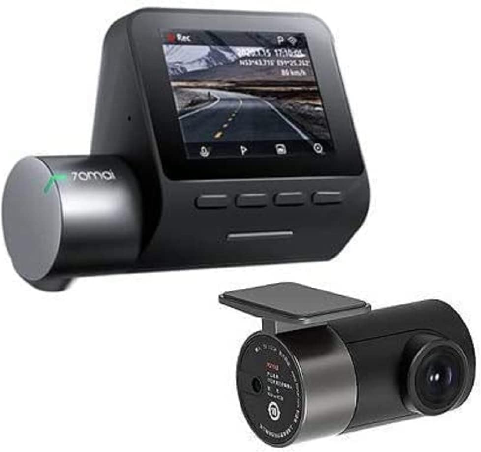 70mai smart dash cam pro plus sets a500s 5mp resolution/free wifi / 24hours parking monitor / 140 degree wide view angle/dual video recording