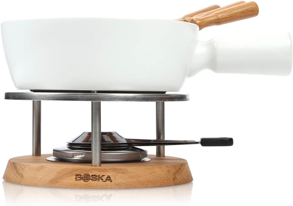 boska fondue set bianco for 965 grams of melted cheese 1,3 l