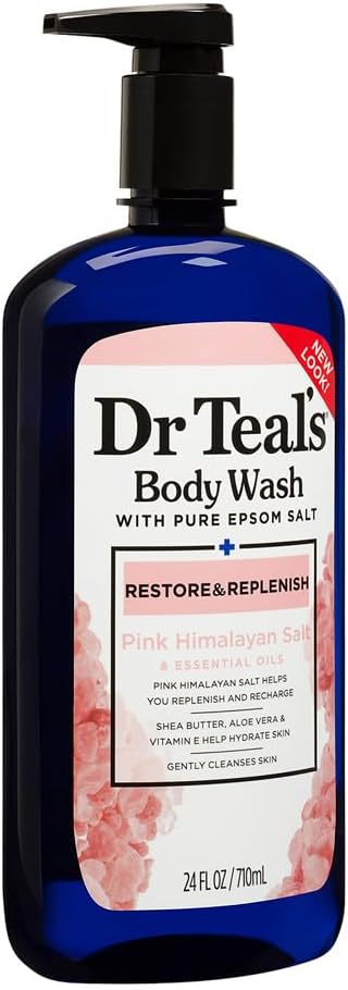 dr teal's epsom salt body wash pink himalayan 710ml