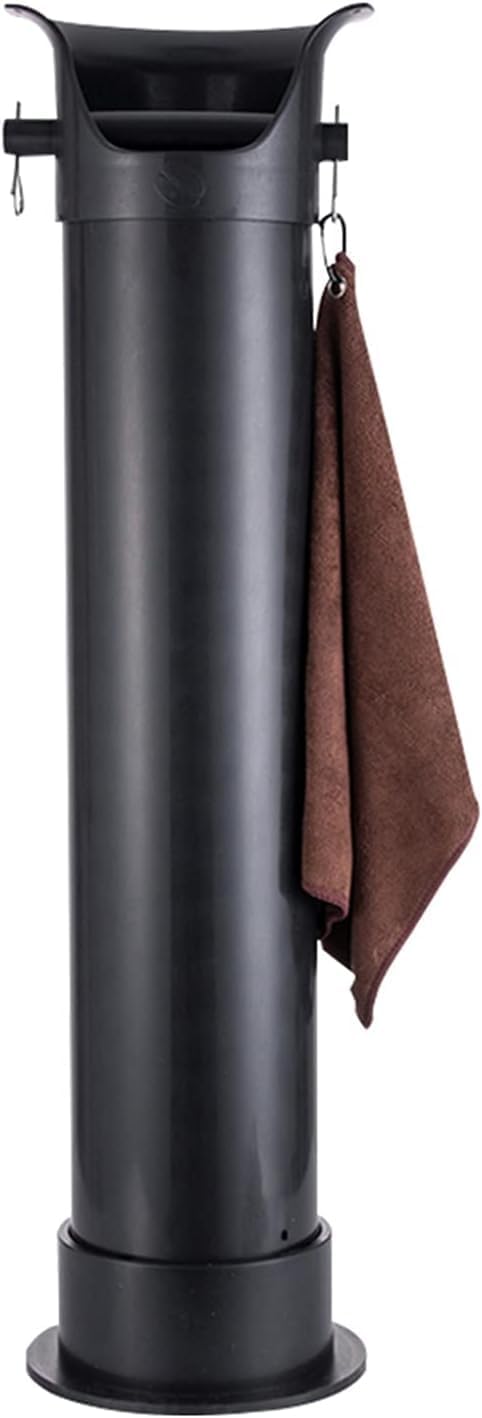 grace coffee knock box, espresso grounds knock box, commercial floor standing coffee grind collection dump bin, with removable non slip base, for espresso machine coffee grind Ø18cm x h86cm