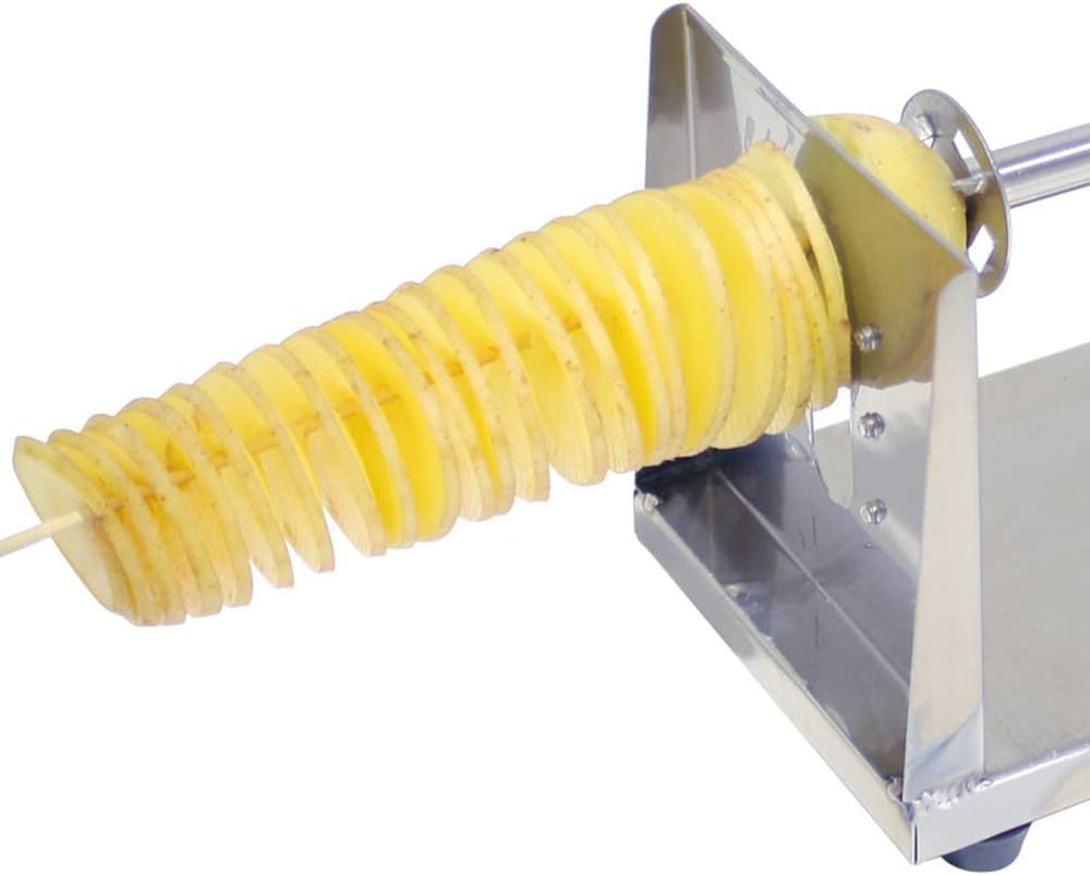 grace manual potato twister machine slicer spiral cutter potatoes fruit vegetable stainless steel slicer