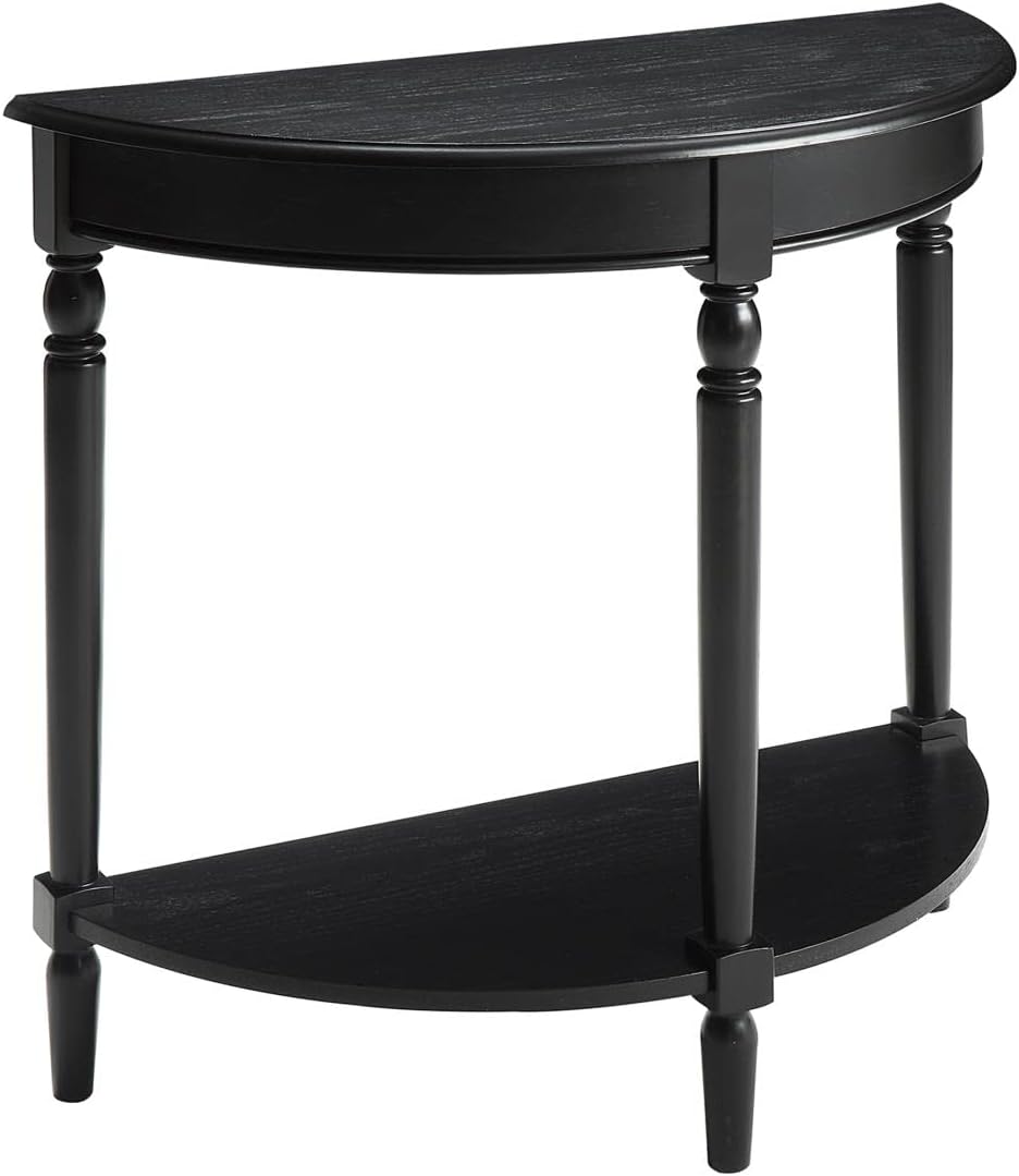 convenience concepts french country entryway table, black