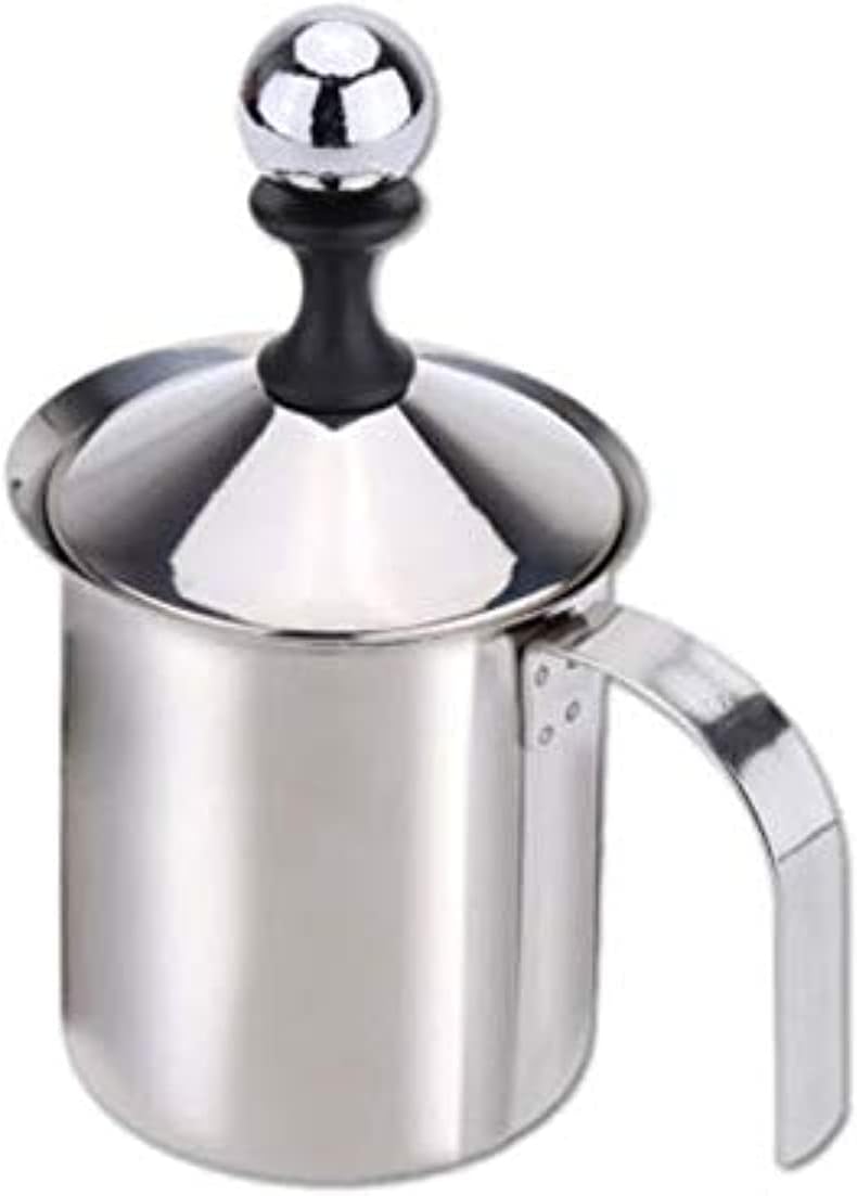 ewinner 400ml stainless steel milk frother double mesh milk foamer