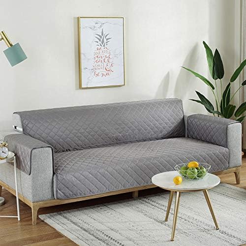 np solid color pet sofa cushion waterproof non slip anti dirty pet sofa protective cover seat cushion (color : brown, size : 2)