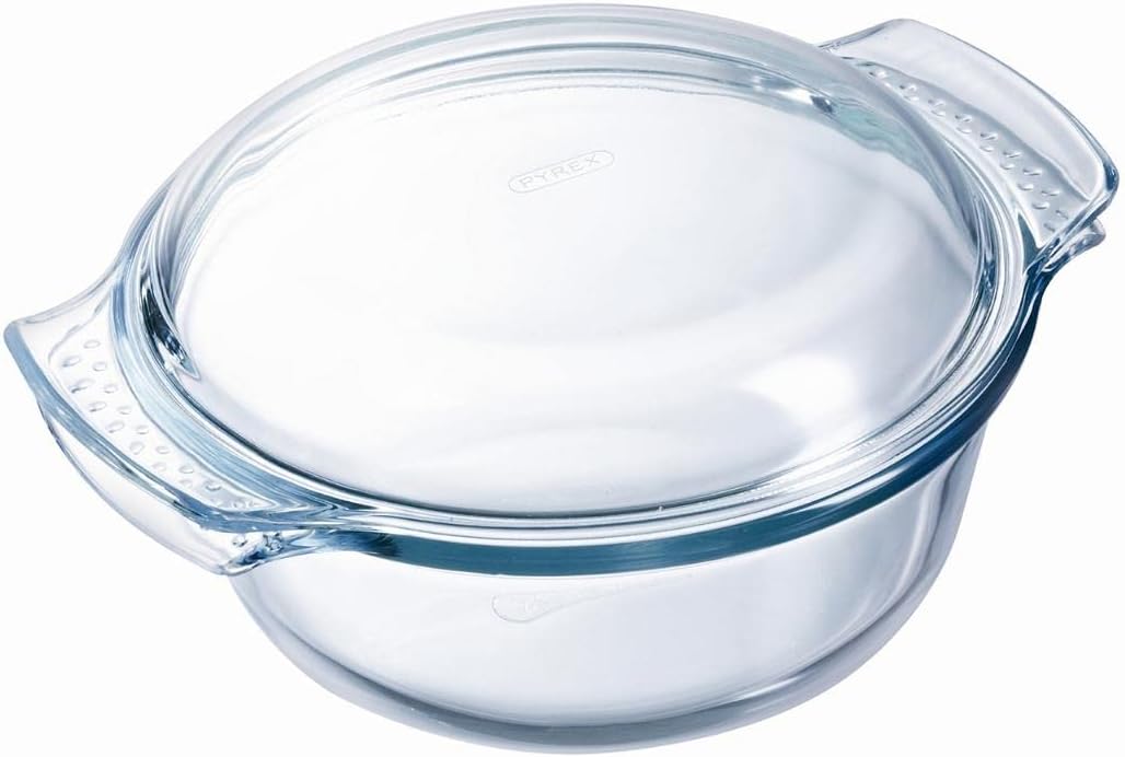 pyrex glass casserole round 1.5l 108a000 n