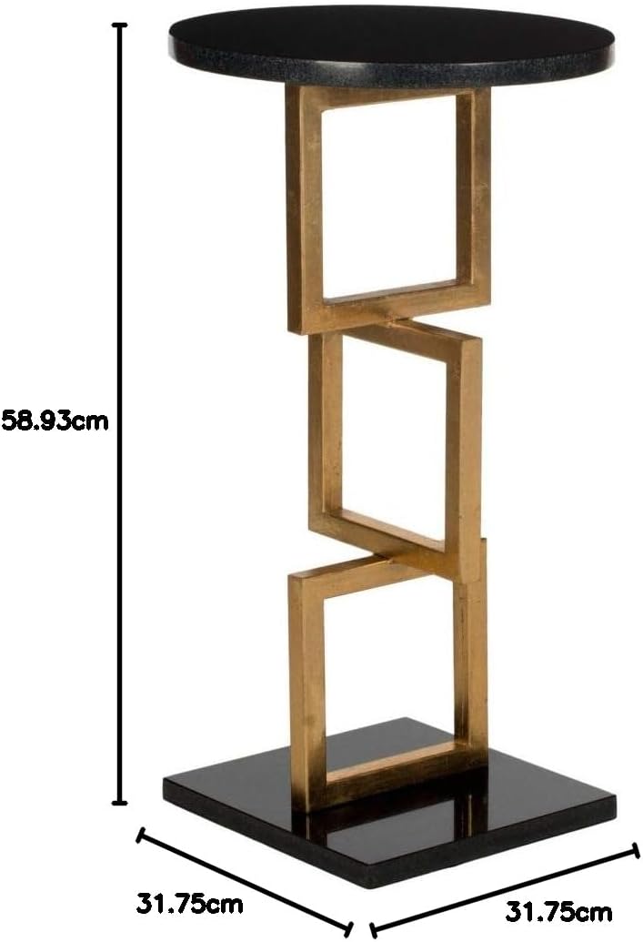 safavieh home collection cassidy accent table, gold