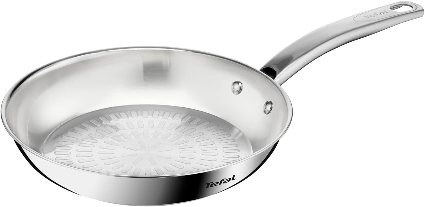 tefal intuition 24 cm frypan, premium stainless steel 18/10, induction, b8590435