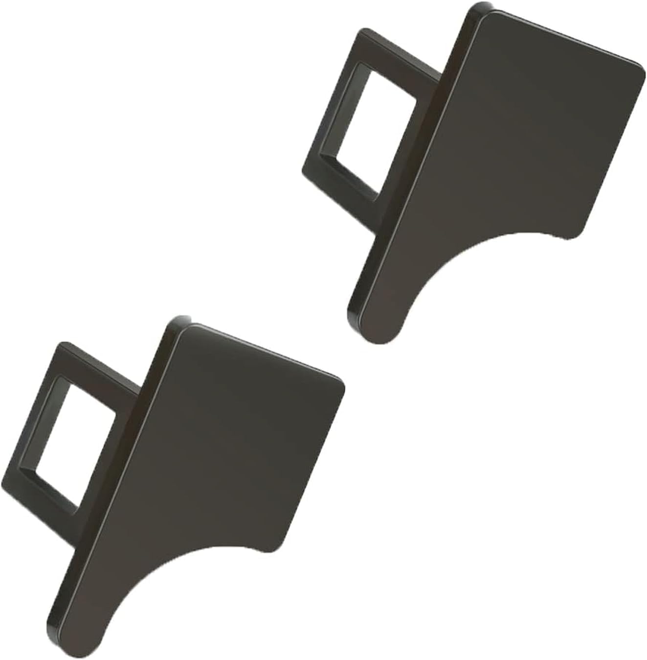 maxdool 2 pack car seat belt clips alarm stopper, hidden seat belt buckle alarm stopper, suitable for car metal seat belt silencers of most (black)