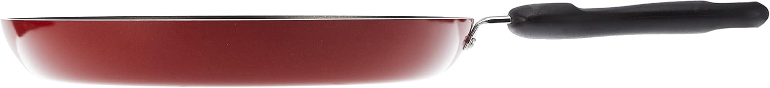 prestige aluminum twin frypan set, 2 pieces, red