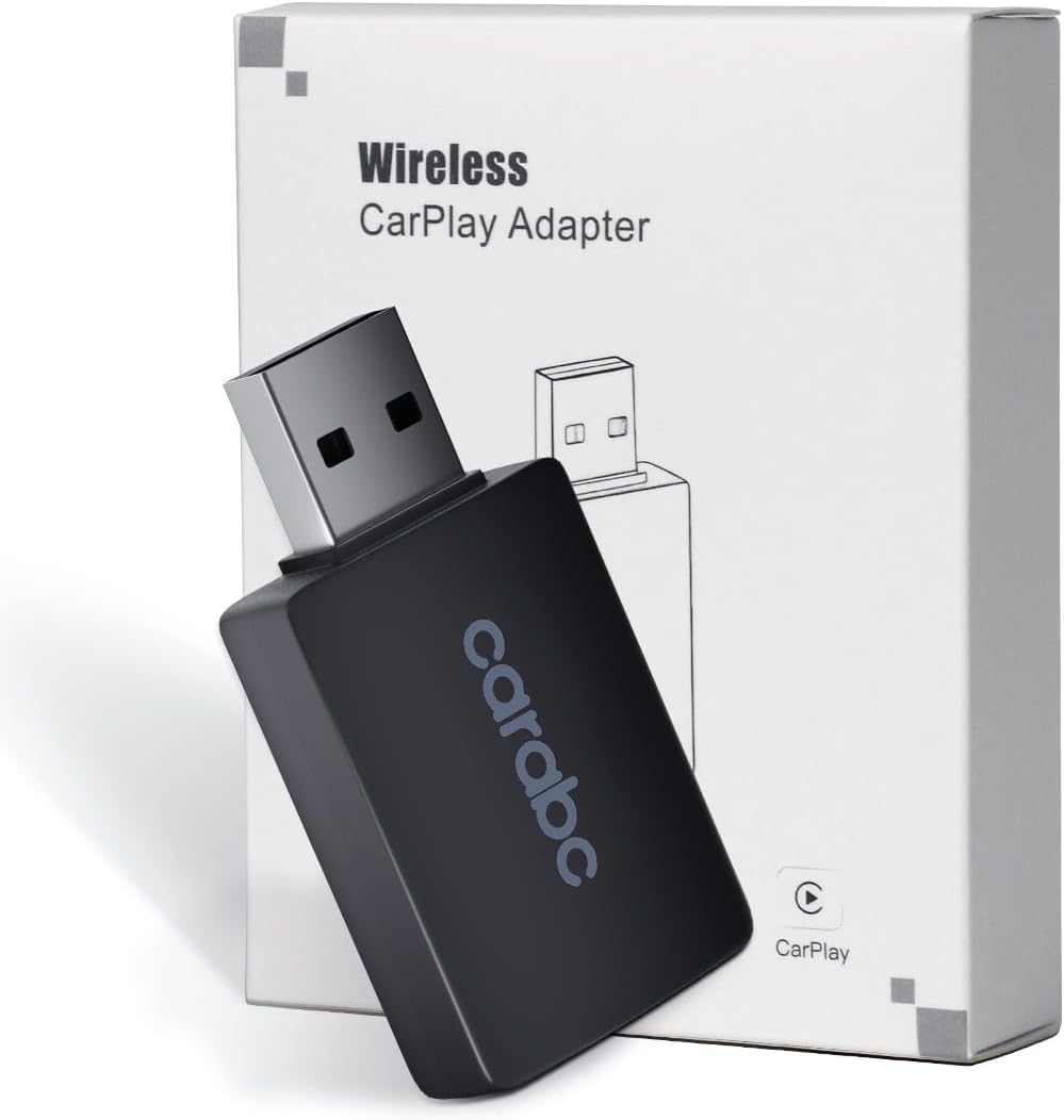 carabc b1 hottest plug and play wireless carplay adapter convert wired carplay to wireless carplay,online updates keep original control,for car from 2014 onwards (b1)