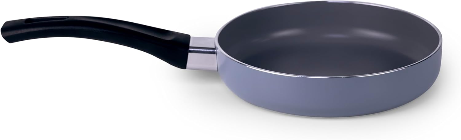 wilson mini frying pan, 14 cm aluminum non stick fry pan sauté pan frying pan grey blue