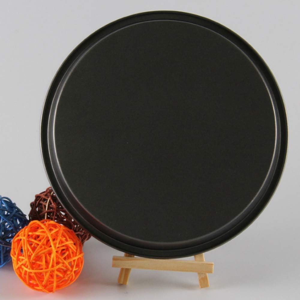 lijunjp 3pcs pizza bakeware set, carbon steel non stick coating for oven baking, round deep dish pizza pan pie pans, dishwasher safe, for kitchen, party, commercial