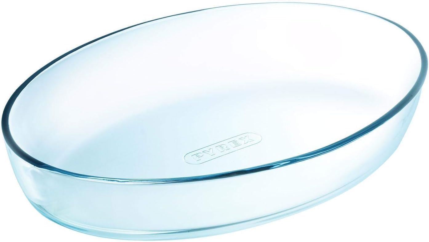 pyrex 346b000 glass oval roaster, 35x24 centimetre