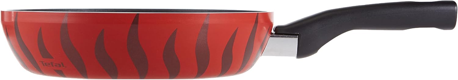 tefal frying pan | g6 tempo flame 20 cm frypan | non stick with thermo spot| red | aluminium | 2 years warranty | c3040283