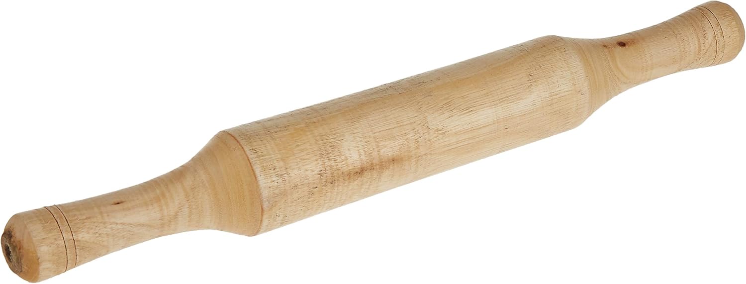 raj wooden rolling pin, wooden, 35.5 cm, wpb00m, chakla belan, roti roller, chapati maker, roti maker, tortilla roller