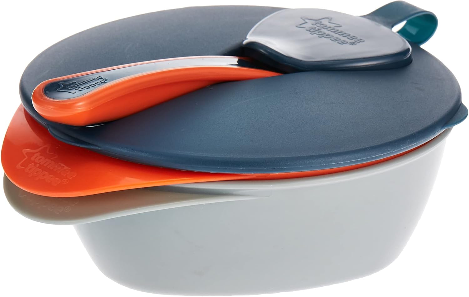 tommee tippee explora easy scoop feeding bowls lid and spoon, assorted tt446718
