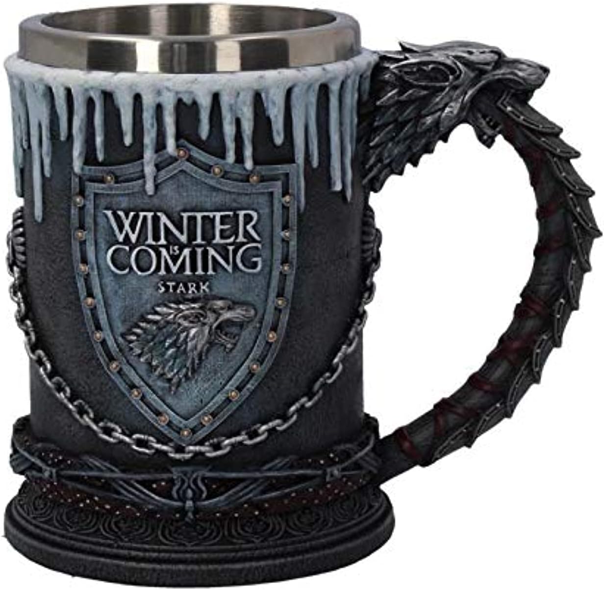 bts uae game of thrones house stark mug the seven kingdoms goblet stainless steel 3d coffee mug drinkware cup (a)