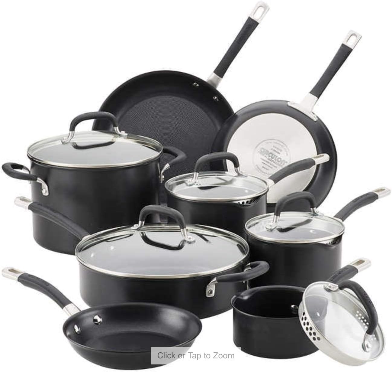 circulon premier hard anodised induction cookware set of 13 piece