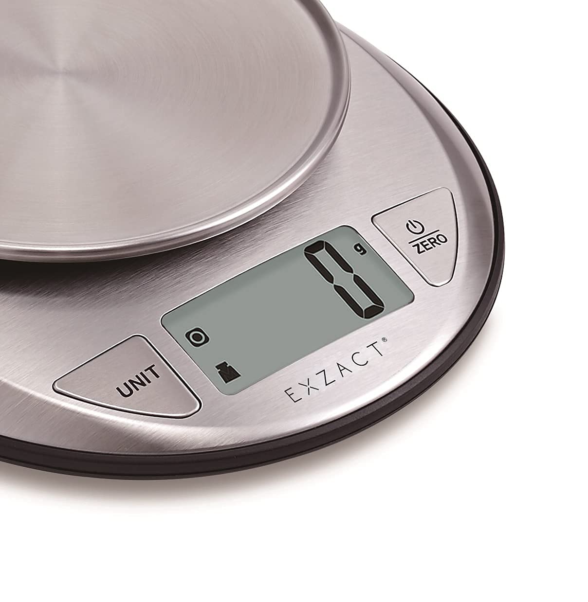 exzact digital kitchen scale stainless steel electronic baking scale food scale capacity 5kgs support imperial and metric switch