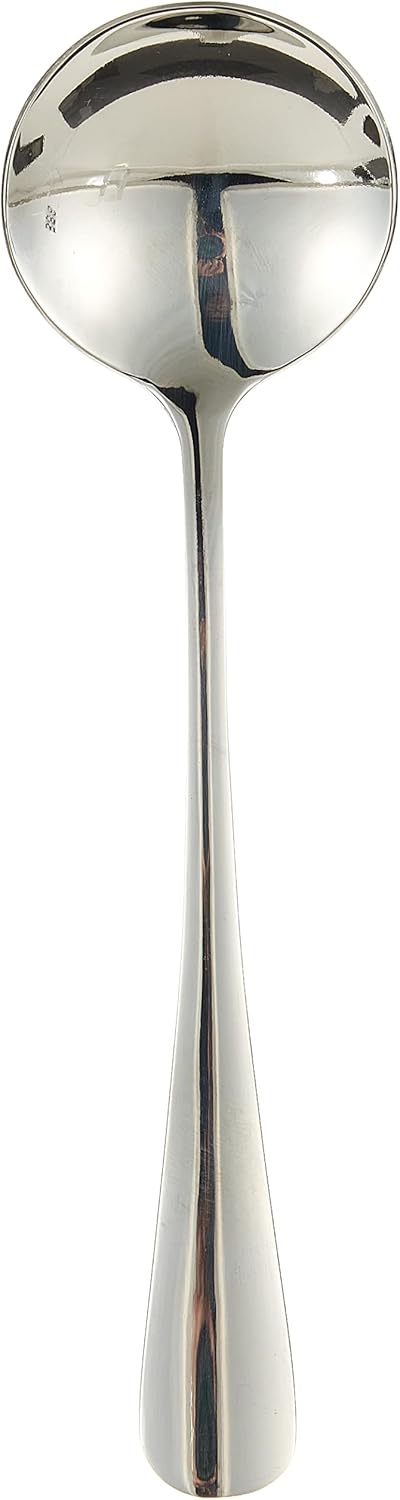 vague plano stainless steel soup spoon ,silver,3 piece,13 112c