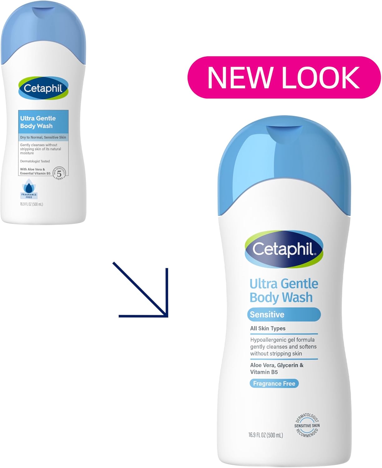 cetaphil ultra gentle body wash, fragrance free, 16.9 ounce