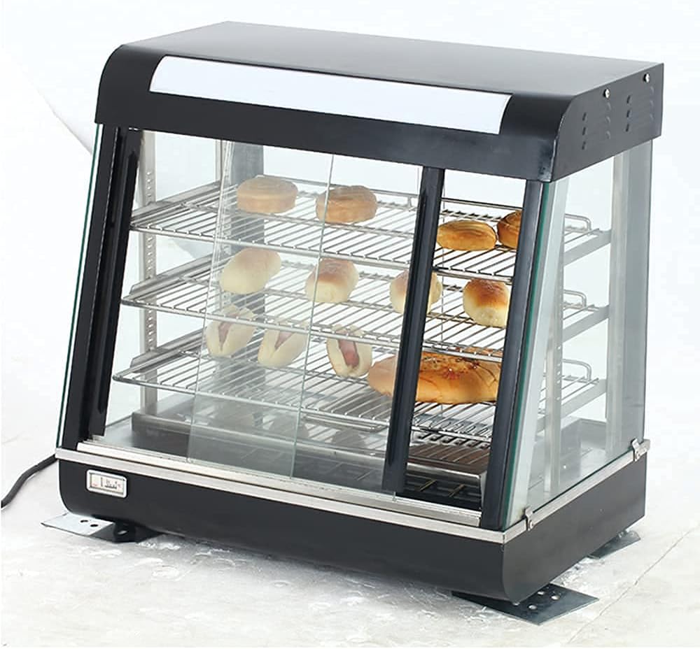 grace kitchen grace electric hot glass food warmer display showcase (380 * 480 * 640)