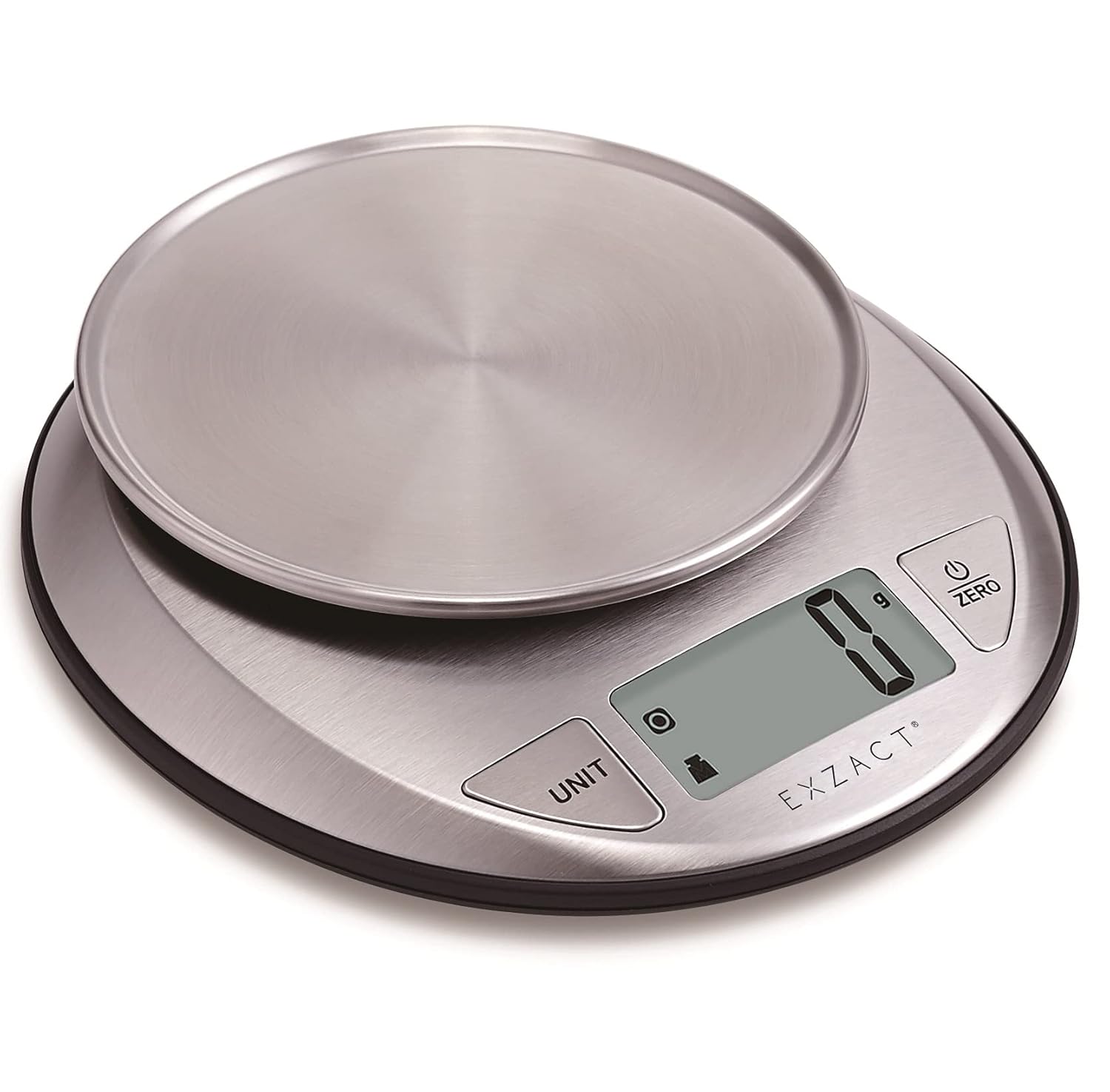 exzact digital kitchen scale stainless steel electronic baking scale food scale capacity 5kgs support imperial and metric switch
