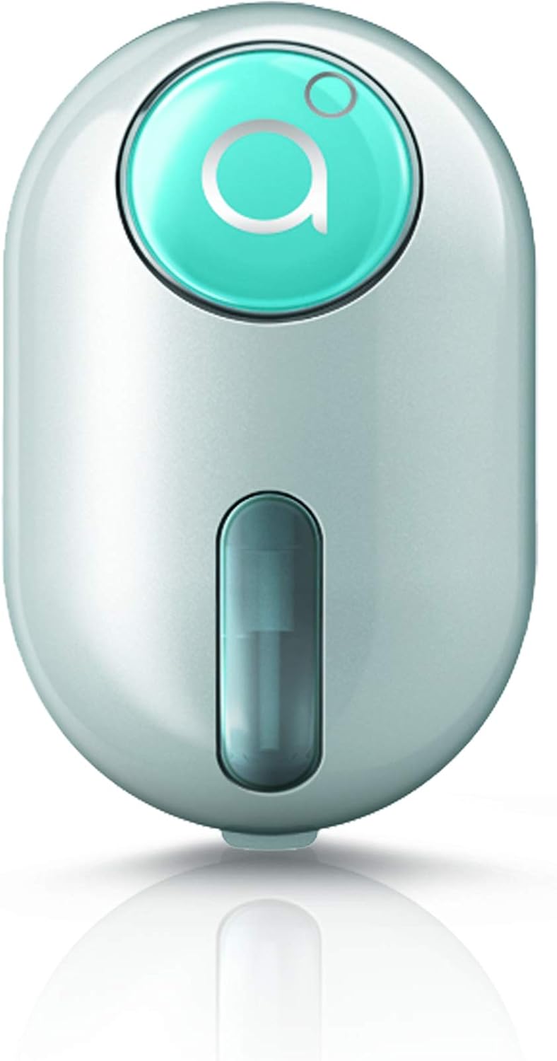 godrej aer click, car vent air freshener kit cool surf blue (10g)